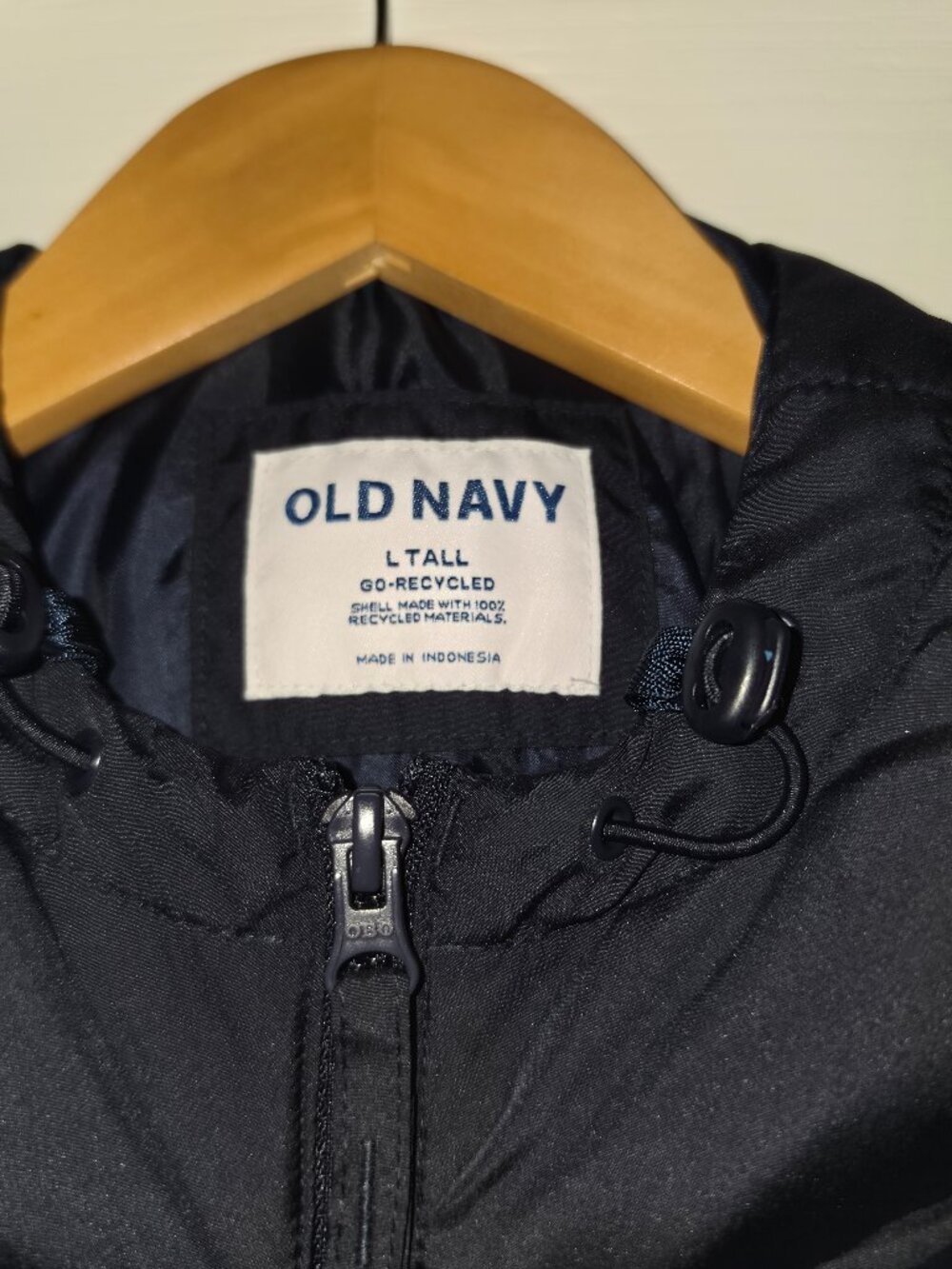 Old Navy GO-Recycled Puffer Jacket Navy L Tall